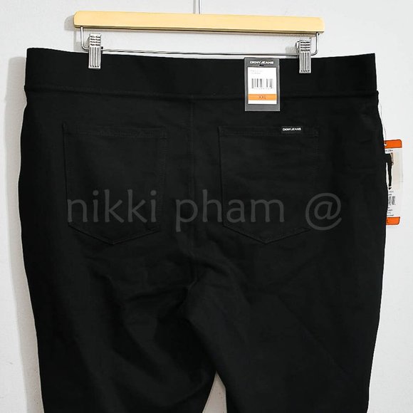 NWT  DKNY Jeans women pants IN BLACK SIZE XXL - Picture 4 of 4